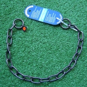 Halskette medium 2 Ringe (Edelstahl brüniert) L=61cm