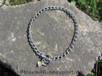 Kettenhalsband runde Glieder Edelstahl matt 3mm 50cm