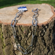 Langgliedkette mit 2 Ringen Edelstahl 62cm