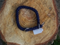 Halsband mit Zugstopp marine L=35cm 10mm