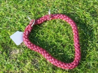 Halsband mit Zugstopp rot L=35cm 10mm