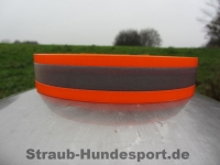 Biothane Warnhalsung Orange 25mm M