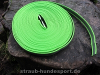 gummierte Nylonleine 20mm breit 15m ohne Handschlaufe Farbe: neon grün