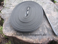 gummierte Nylonleine 20mm breit 15m ohne Handschlaufe Farbe: schwarz
