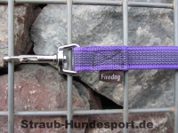 gummierte Nylonleine 20mm breit 2m mit Handschlaufe Farbe: violet