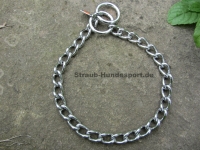 Kettenhalsband runde Glieder Edelstahl 3mm 65cm