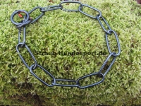 Langgliedkette mit 2 Ringen 4mm (Edelstahl brüniert) L=59cm