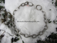 Halskette medium 4mm 2 Ringe (Edelstahl matt) L=51cm