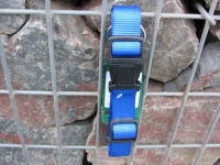 Nylonhalsband Basic Click 45-65cm blau