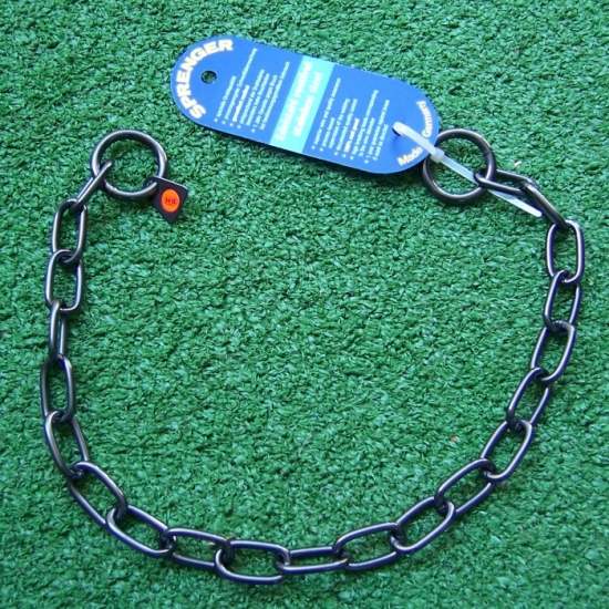 Halskette aus brüniertem Edelstahl in mittlerer Ausführung
