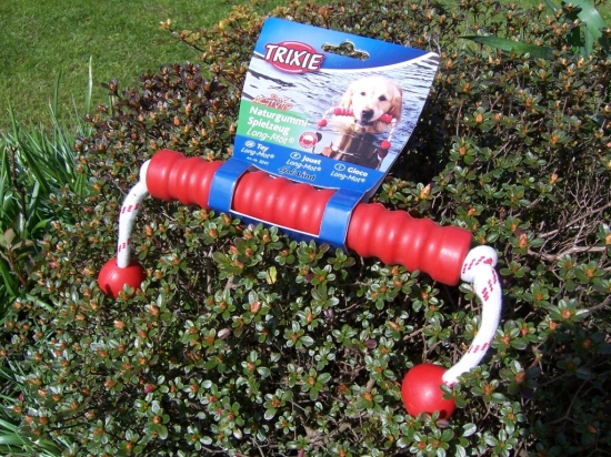 schwimmfähiger Long-Mot für das aktive Spiel mit dem Hund am und im Wasser