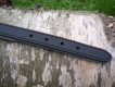 Lederhalsband Super Soft schwarz / grau L= 47cm
