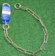 Langgliedkette mit 2 Ringen Messing 54cm