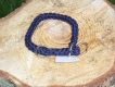 Halsband mit Zugstopp marine L=35cm 10mm