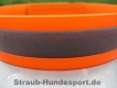 Biothane Warnhalsung Orange 25mm L