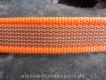 gummierte Nylonleine 20mm breit 15m ohne Handschlaufe Farbe: neon orange