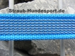 gummierte Nylonleine 20mm breit 1,2m mit Handschlaufe Farbe: blau