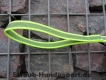 gummierte Nylonleine 20mm breit 1,2m mit Handschlaufe Farbe: neongelb