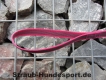 gummierte Nylonleine 20mm breit 1,2m mit Handschlaufe Farbe: pink