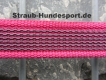 gummierte Nylonleine 20mm breit 1,2m mit Handschlaufe Farbe: pink