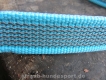 gummierte Nylonleine 20mm breit 1m ohne Handschlaufe Farbe: aquablau