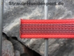 gummierte Nylonleine 20mm breit 1m ohne Handschlaufe Farbe: rot