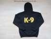 K9 Pullover mit Kapuze schwarz Grösse: 3XL
