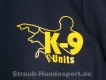 K9 Pullover mit Kapuze schwarz Grösse: S