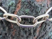 Halskette medium 2 Ringe (Messing) L=50cm