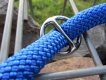 Retrieverleine Freestyle mit Stopring blau